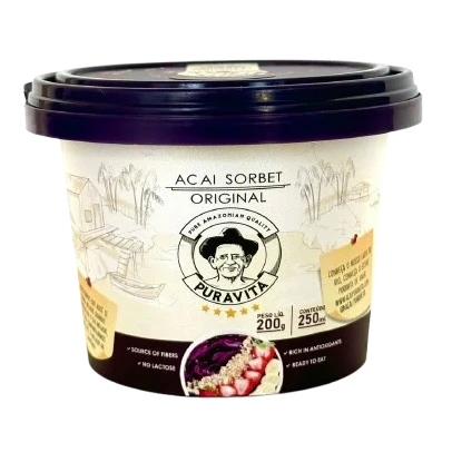 Açaí Sorbet 200g - Puravita