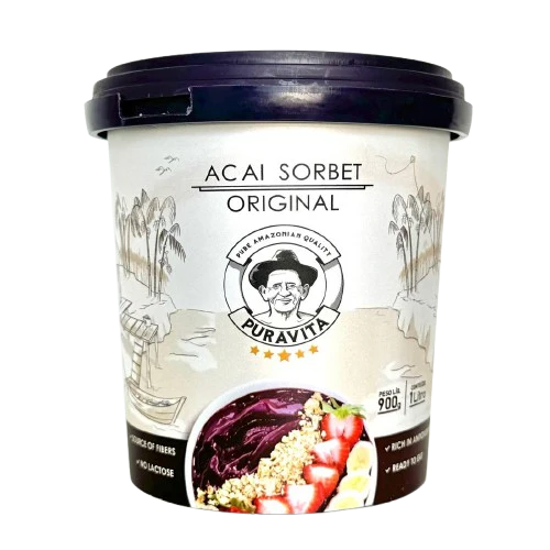 Açaí Sorbet 900g - Puravita